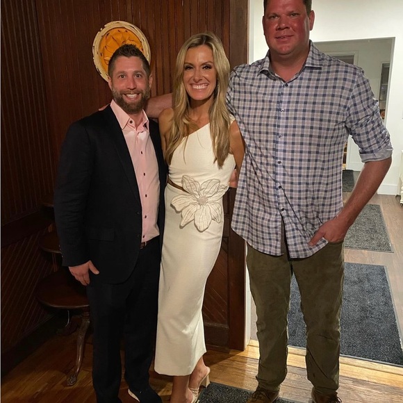 PatBO Flower Applique Midi Dress in Ivory - Picture 12 of 13